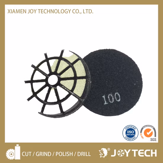 8 Dreiecke Diamant-Harz-Bodenpolierpads, Polierbeton, Schleifscheibe, Schleifdiamantwerkzeug (JOY).